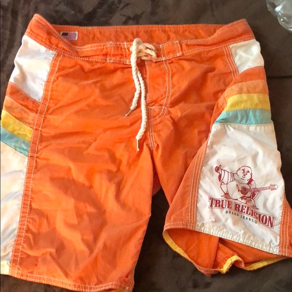 true religion swim trunks